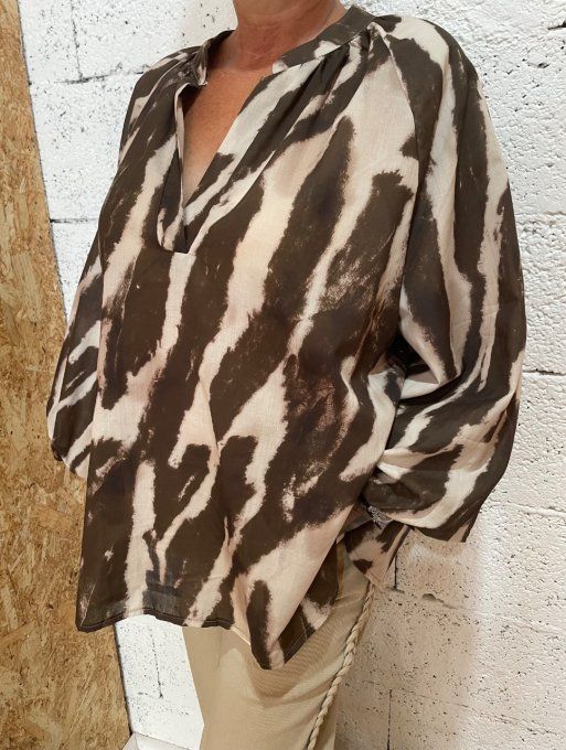 Blouse zébrée 