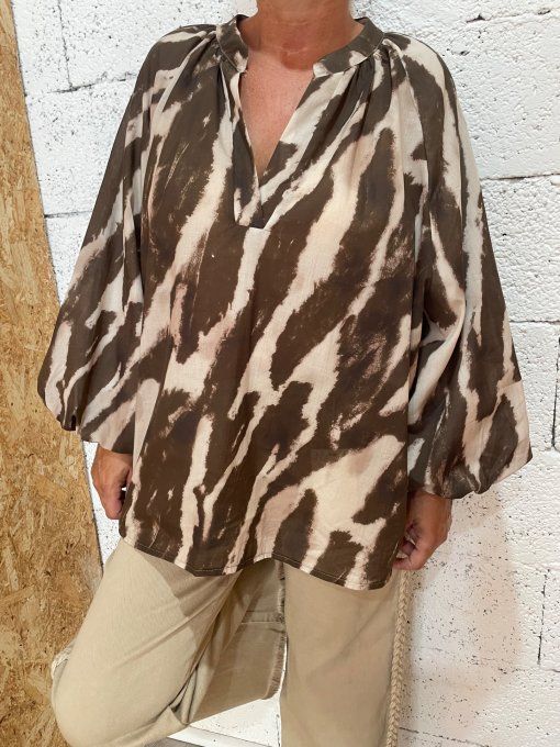 Blouse zébrée 