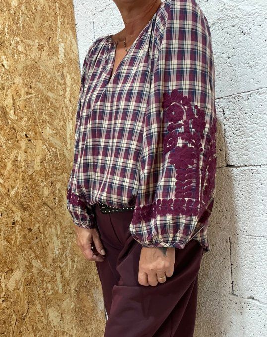 Blouse à carreaux 