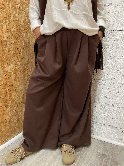 Pantalon suédine 
