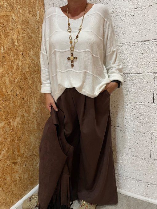 Pantalon suédine 