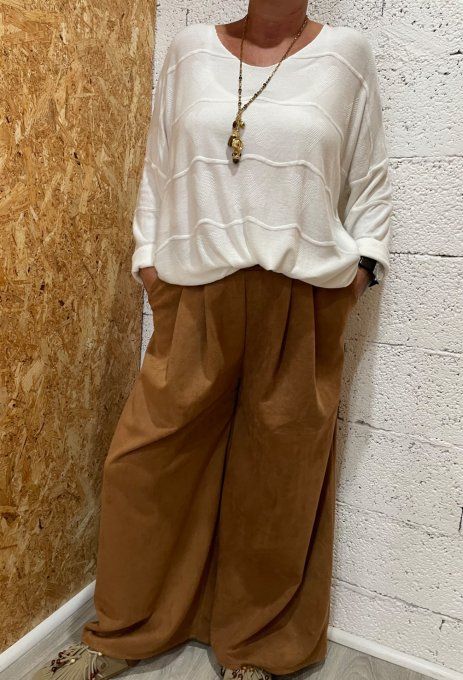Pantalon suédine 