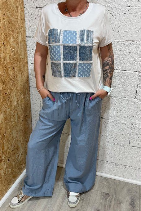 Pantalon fluide large 