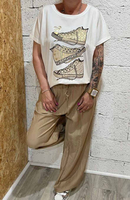 Pantalon fluide large 