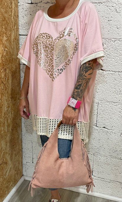 T-shirt cœur 