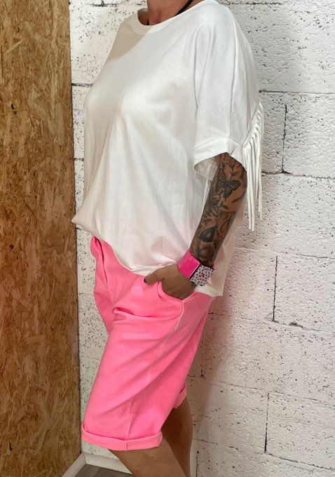 T-shirt frange 