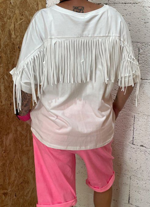 T-shirt frange 