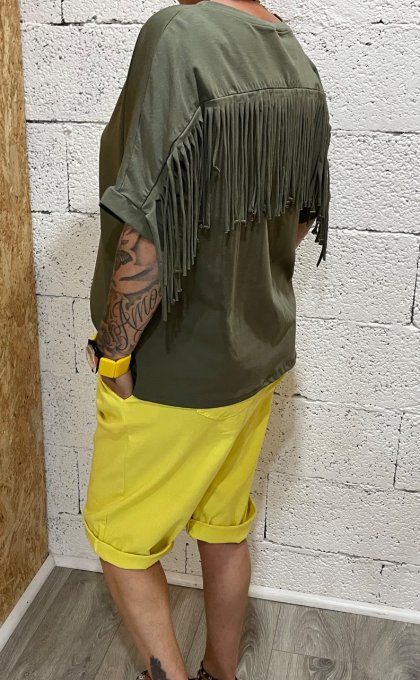 T-shirt frange 