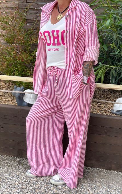 Pantalon rayé 