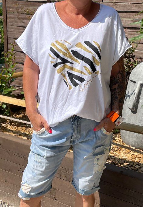 T-shirt cœur 