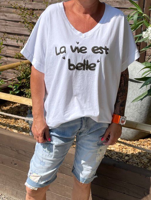 T-shirt LA VIE EST BELLE 