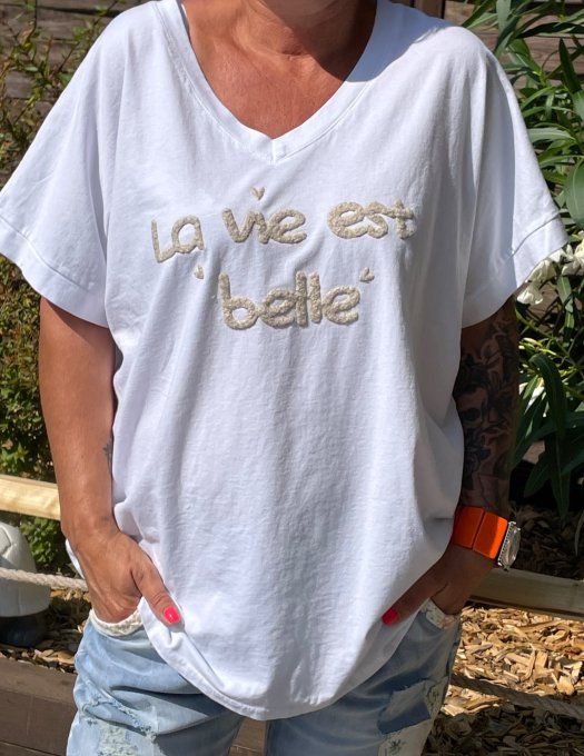 T-shirt LA VIE EST BELLE 