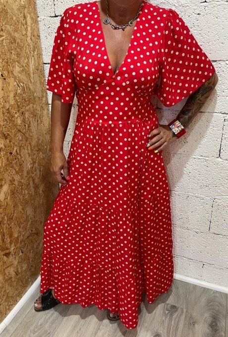 Robe cleo pois 