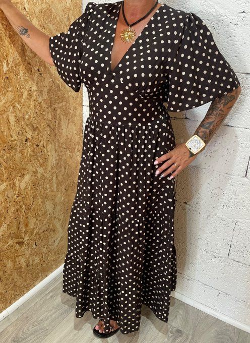 Robe cleo pois 