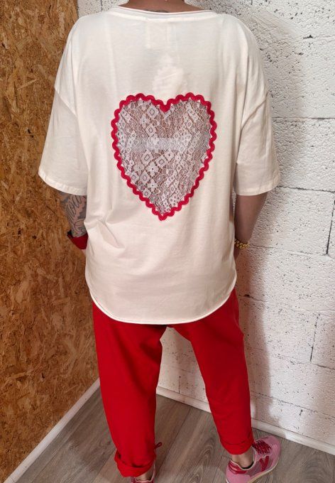 T-shirt cœur 