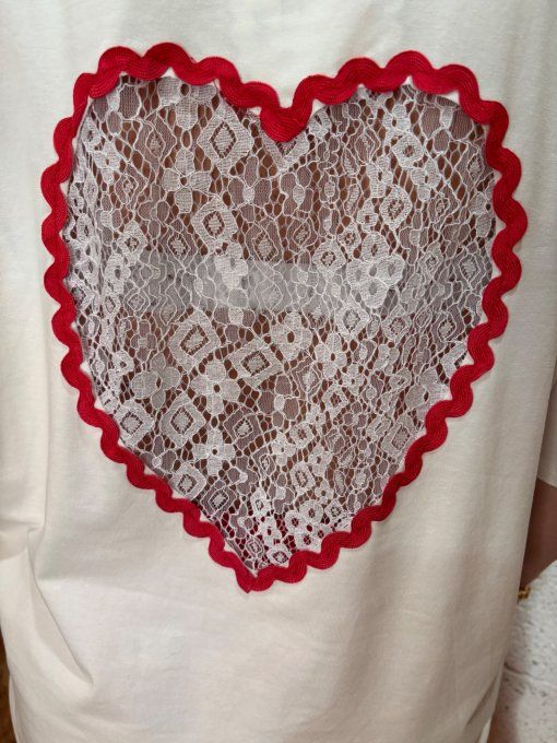 T-shirt cœur 